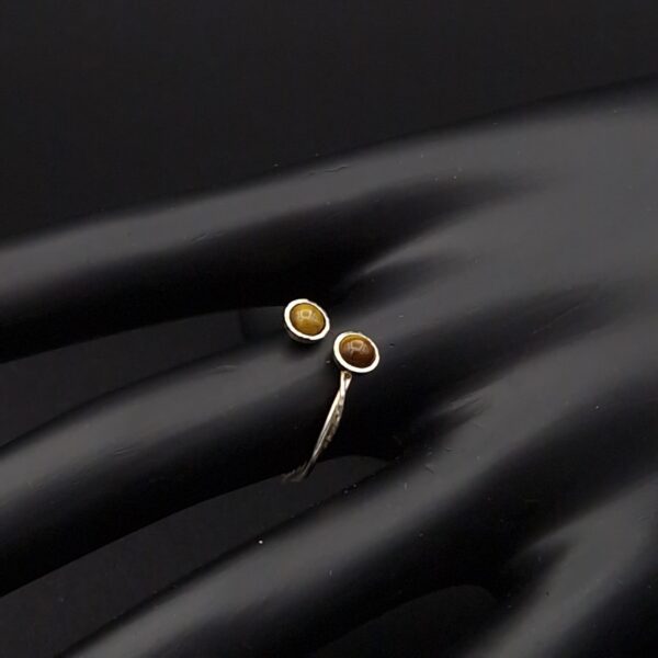 Bague double oeil de tigre