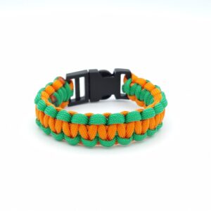 Bracelet de survie orange et vert