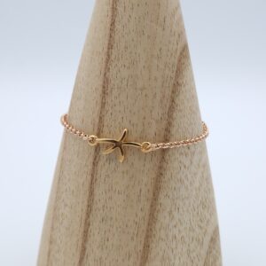 Bracelet doré rose Etoile de mer