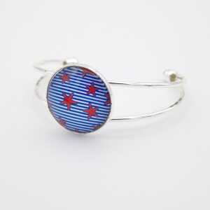 Bracelet cabochon réglable étoiles de mer