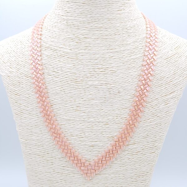 Parure Miyuki Half Tila corail pâle – Image 5