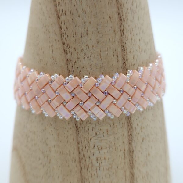 Parure Miyuki Half Tila corail pâle – Image 8