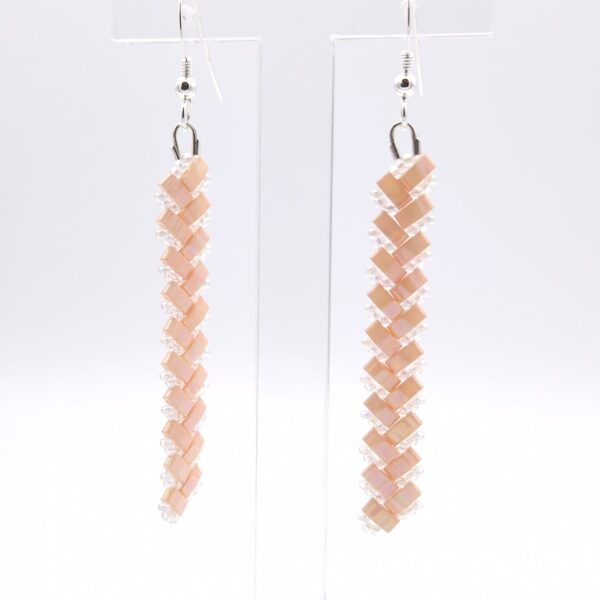 Parure Miyuki Half Tila corail pâle – Image 11