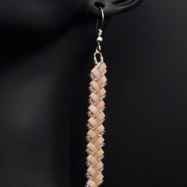 Parure Miyuki Half Tila corail pâle – Image 4
