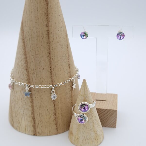 Parure en argent "étoiles" – Image 2