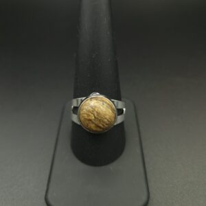 Bague jaspe paysage