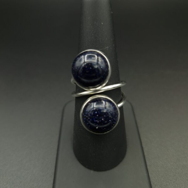 Bague double pierre galaxy – Image 2