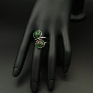 Bague double zoïsite