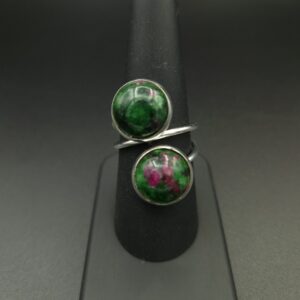 Bague double zoïsite