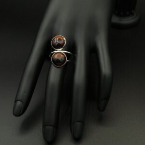 Bague double oeil de taureau