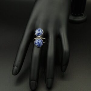 Bague double sodalite