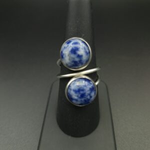 Bague double sodalite