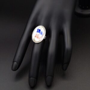 Bague fleurs crystal