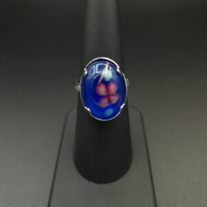 Bague fleurs saphir