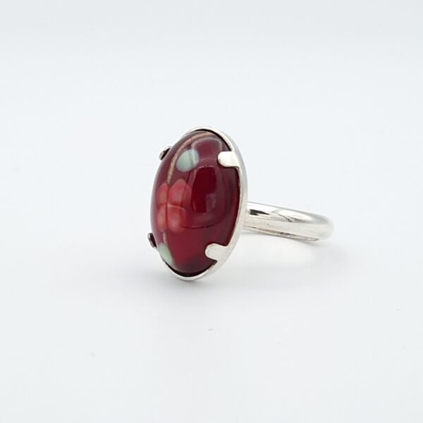 Bague fleurs rubis – Image 3