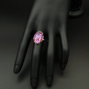 Bague violine paillettes dorées