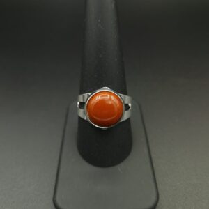 Bague jaspe rouge