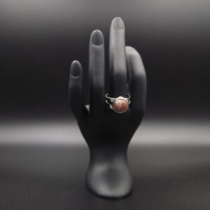 Bague jaspe rouge