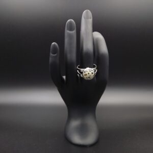 Bague jaspe dalmatien