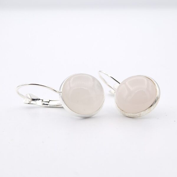 Dormeuses quartz rose – Image 3