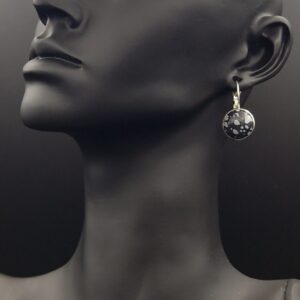 Dormeuses obsidienne mouchetée