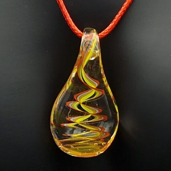 Collier goutte jaune – Image 2