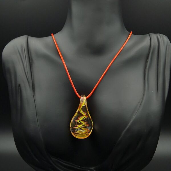 Collier goutte jaune