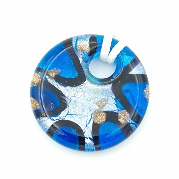 Collier disque bleu – Image 3