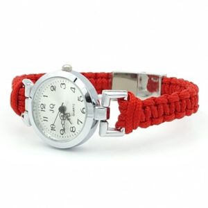 Montre paracorde rouge