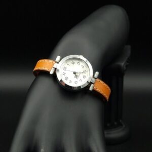 Montre cuir orange